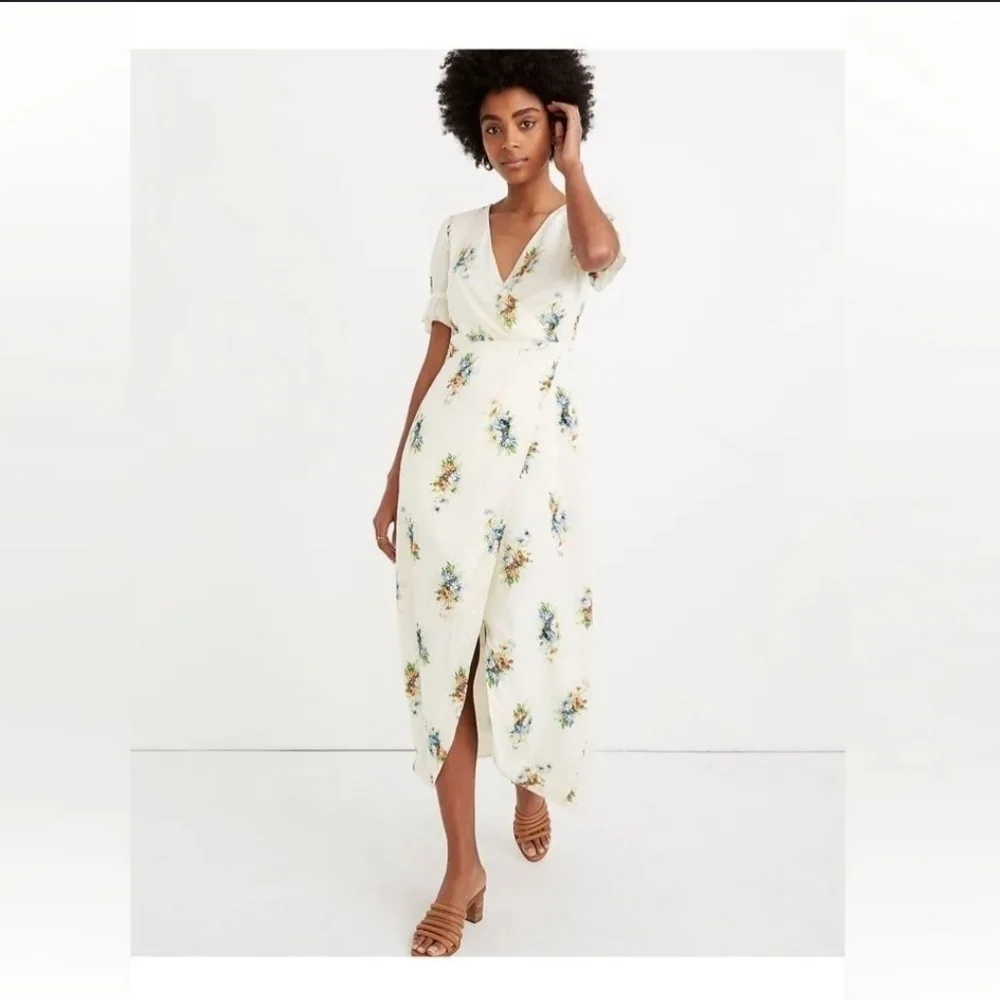Madewell,  Ruffle-Sleeve Maxi Dress,Classic Corsage, Size 4‎